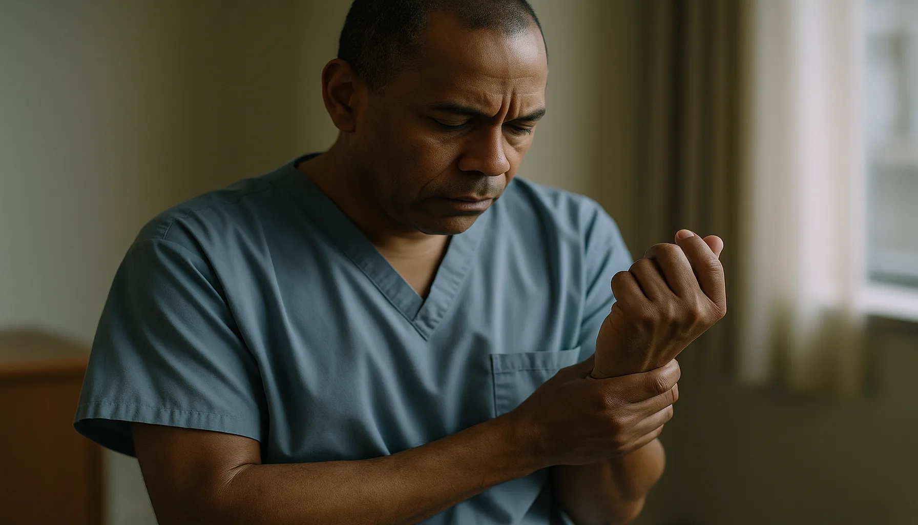 Federal worker with arm & leg pain
