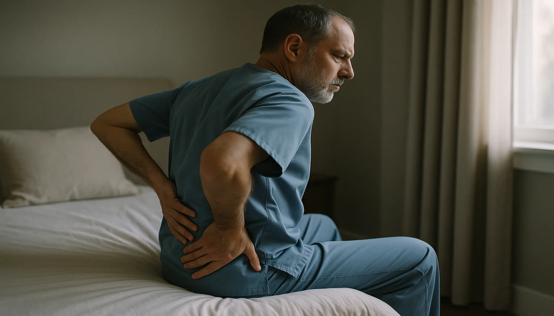 Federal worker with back pain