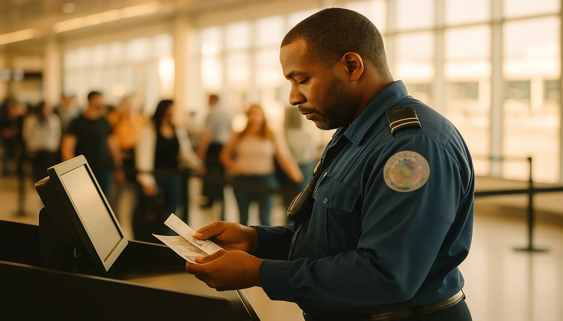 TSA officer at airport