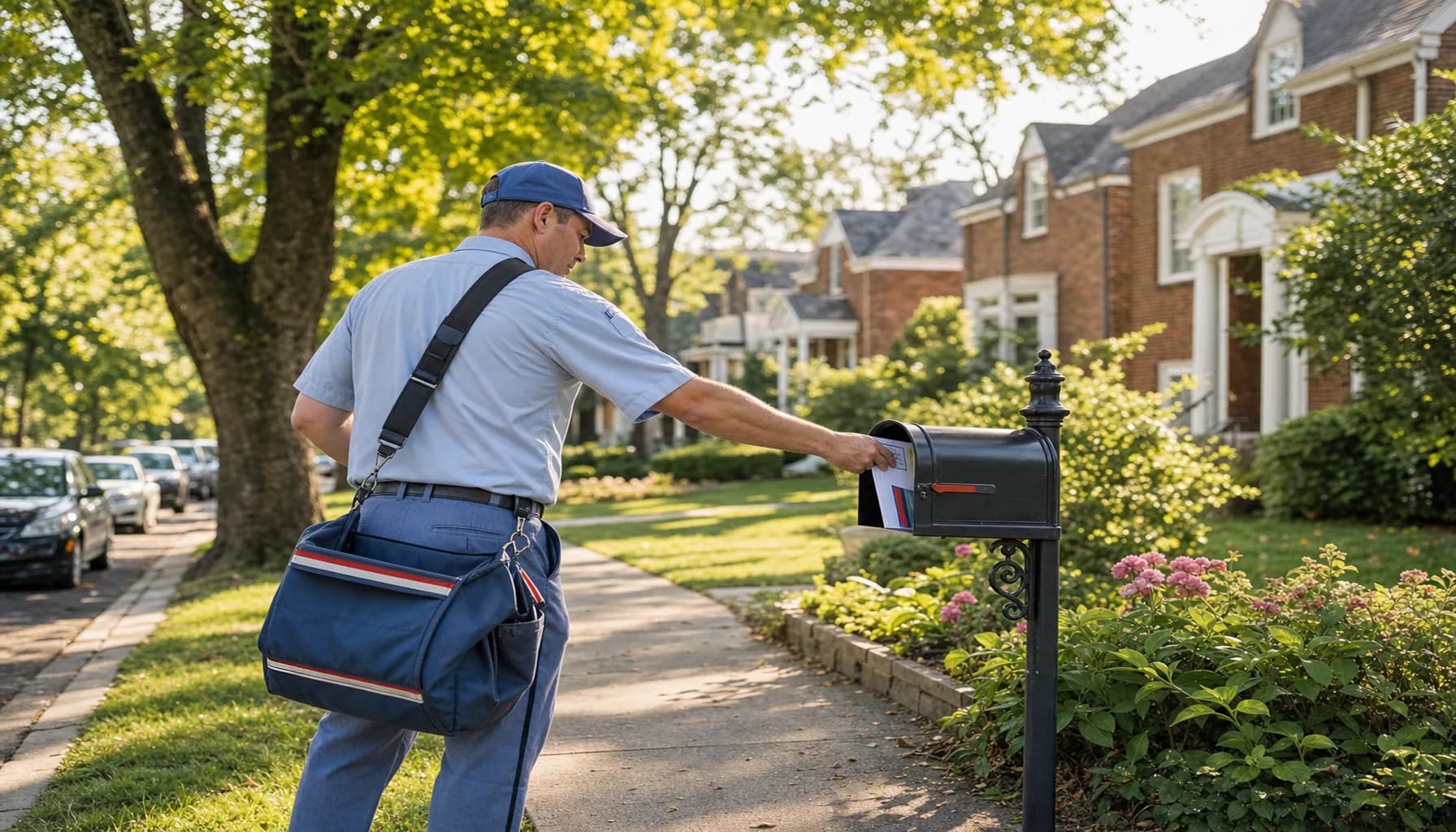 Documentary scene representing federal worker presence in Garden City, NY