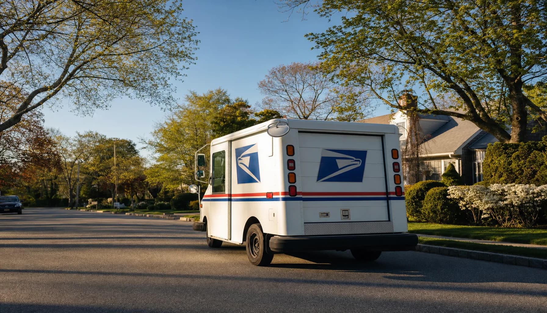 Documentary scene representing federal worker presence in Westbury, NY